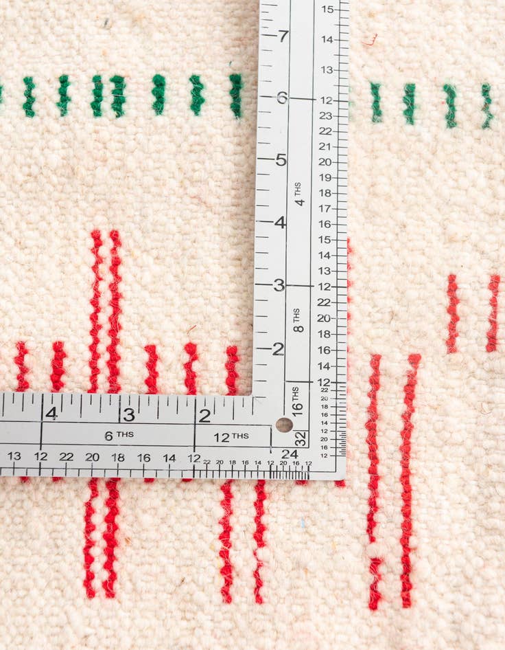 Detail image of  5' x 8'  Hand Knotted Moroccan Wool Rug