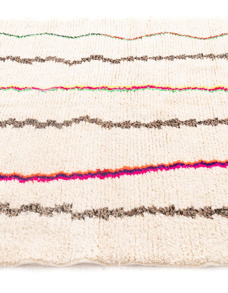 Detail image of  5' 2 x 6' 10  Hand Knotted Moroccan Wool Rug