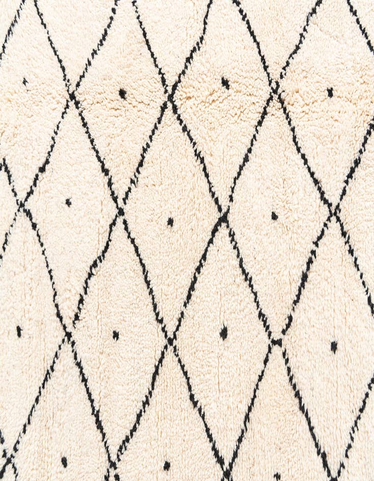 Detail image of  5' 4 x 8' 3  Hand Knotted Moroccan Wool Rug