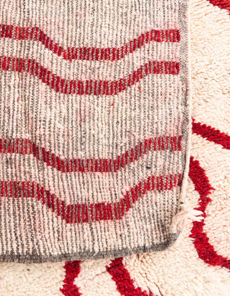 Detail image of  5' x 8'  Hand Knotted Moroccan Wool Rug