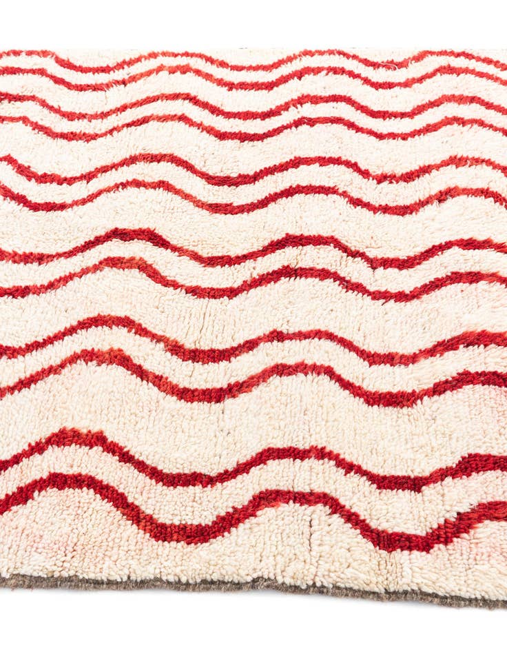 Detail image of  5' x 8'  Hand Knotted Moroccan Wool Rug