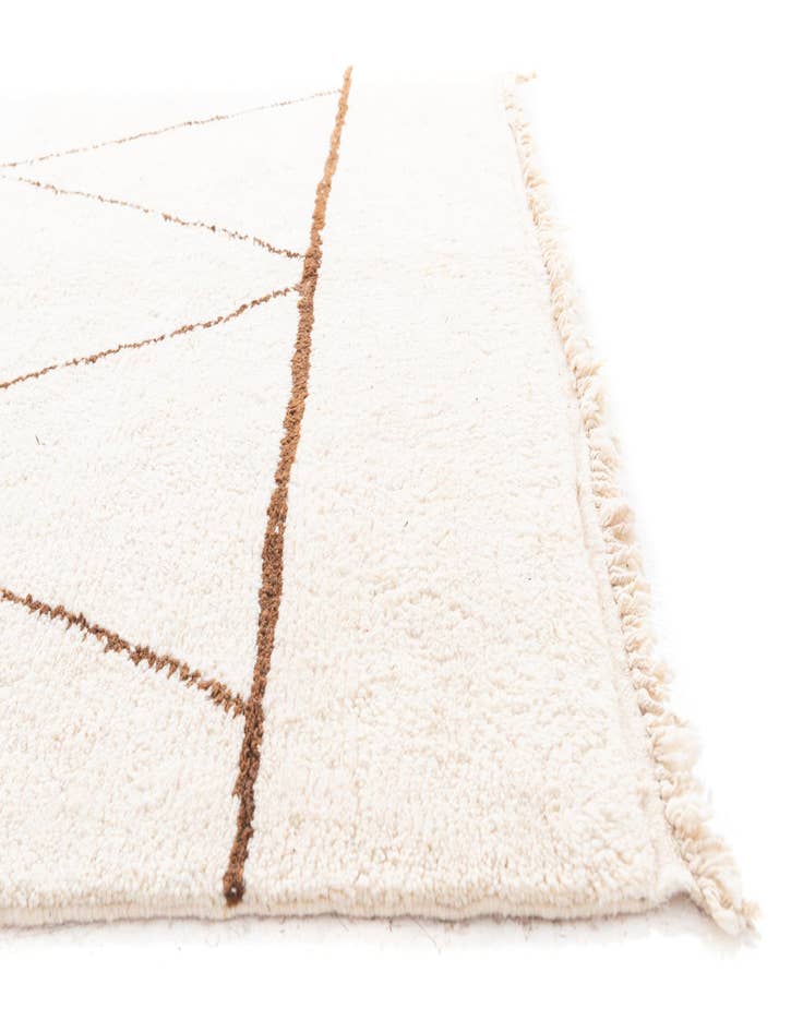 Detail image of  6' 10 x 9' 2  Hand Knotted Moroccan Wool Rug