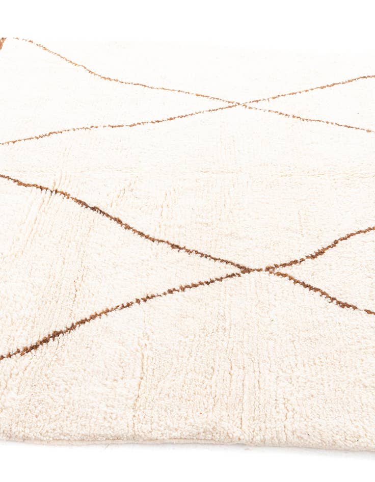 Detail image of  6' 10 x 9' 2  Hand Knotted Moroccan Wool Rug