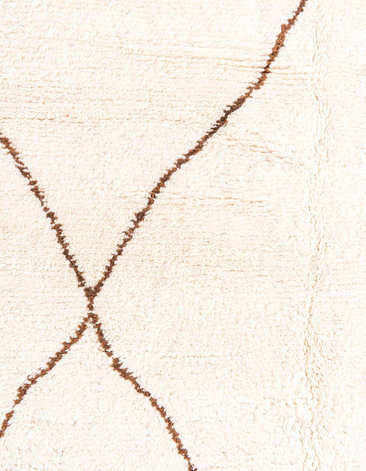 Detail image of  6' 10 x 9' 2  Hand Knotted Moroccan Wool Rug