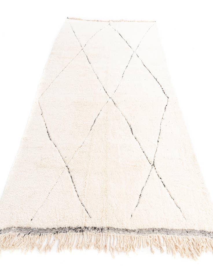 Detail image of  7' x 9' 6  Hand Knotted Moroccan Wool Rug