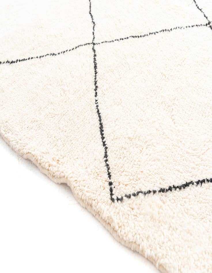 Detail image of  6' 7 x 8' 5  Hand Knotted Moroccan Wool Rug