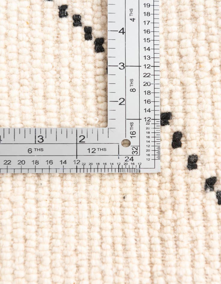 Detail image of  6' 7 x 8' 5  Hand Knotted Moroccan Wool Rug