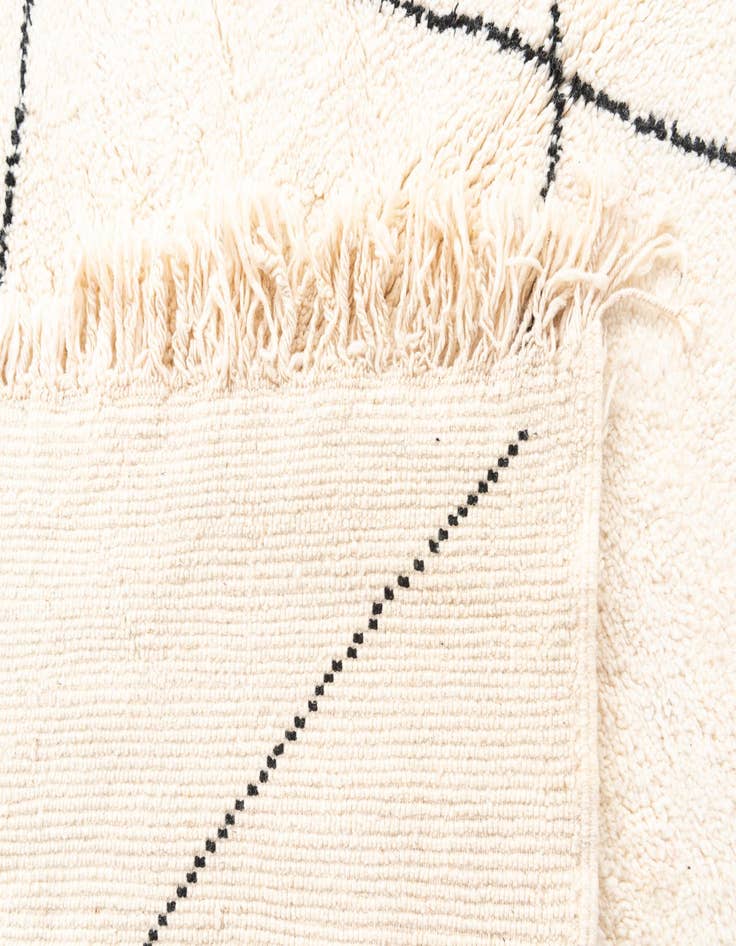 Detail image of  6' 7 x 8' 5  Hand Knotted Moroccan Wool Rug