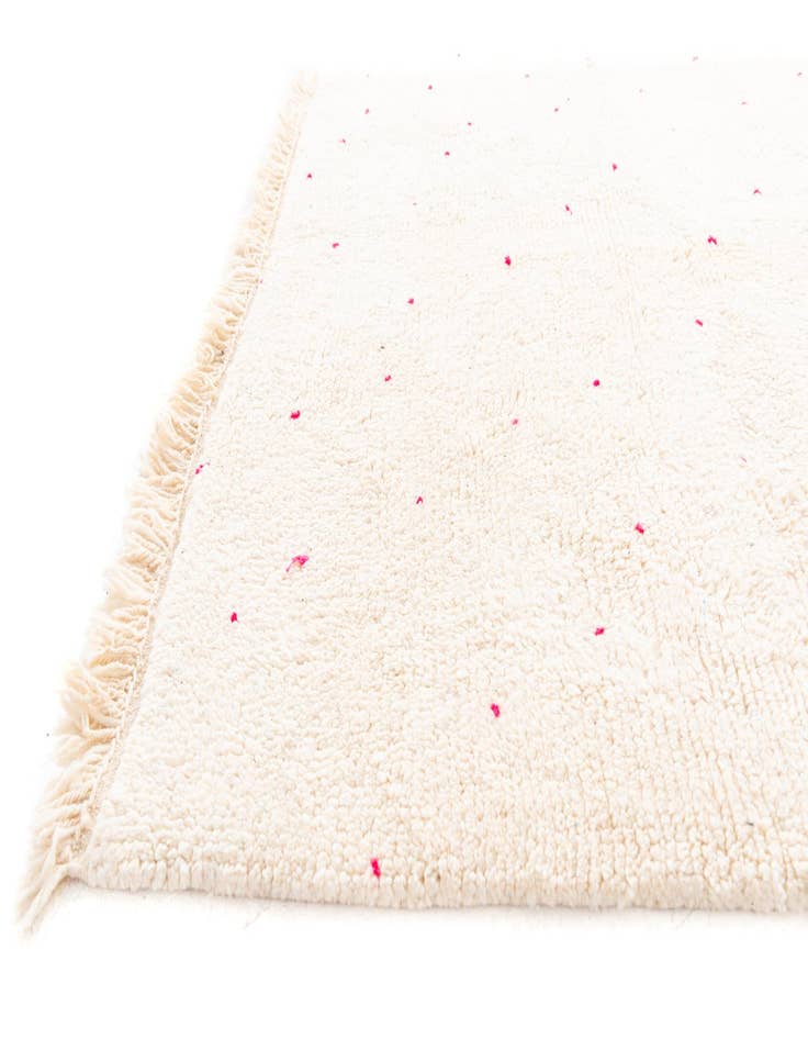 Detail image of  5' 7 x 8'  Hand Knotted Moroccan Wool Rug