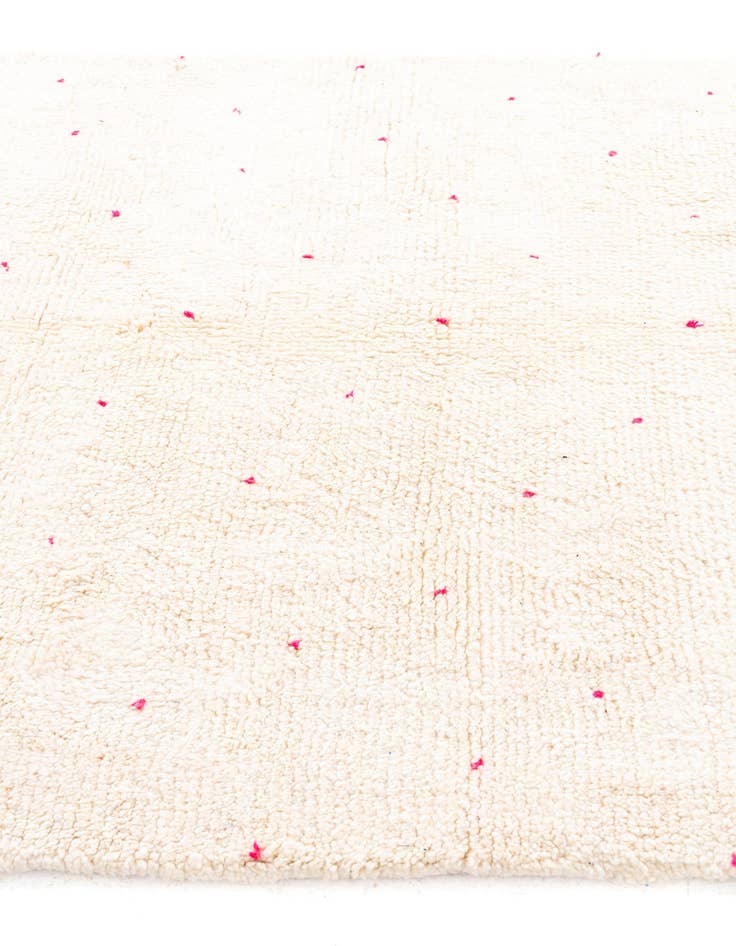 Detail image of  5' 7 x 8'  Hand Knotted Moroccan Wool Rug