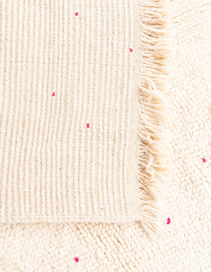 Detail image of  5' 7 x 8'  Hand Knotted Moroccan Wool Rug