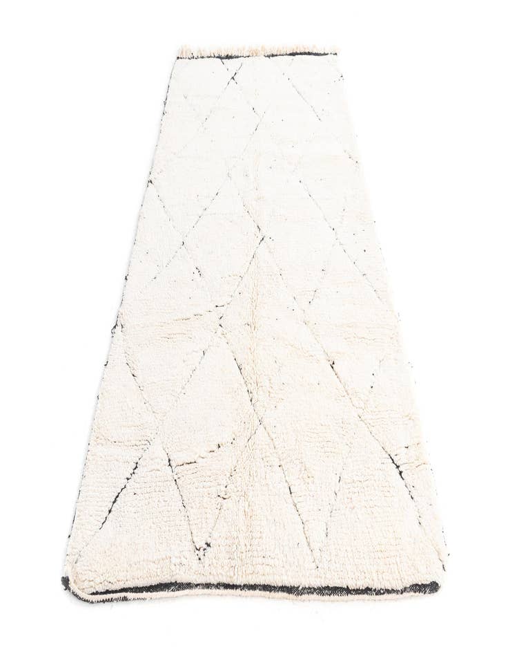 Detail image of  4' 8 x 8' 3  Hand Knotted Moroccan Wool Rug