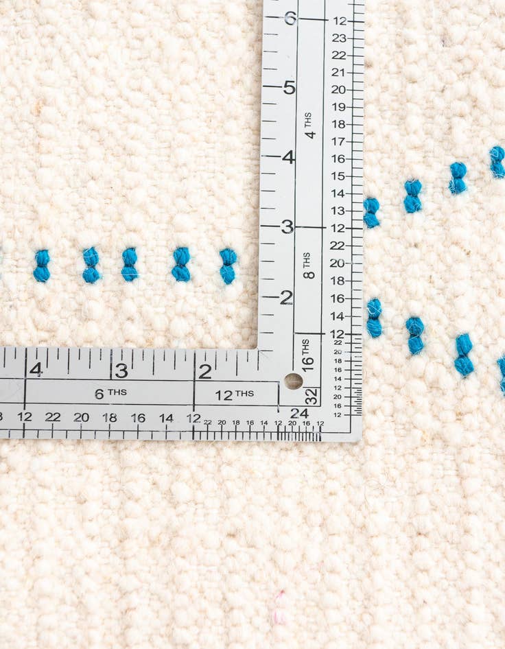 Detail image of  5' 3 x 8' 2  Hand Knotted Moroccan Wool Rug