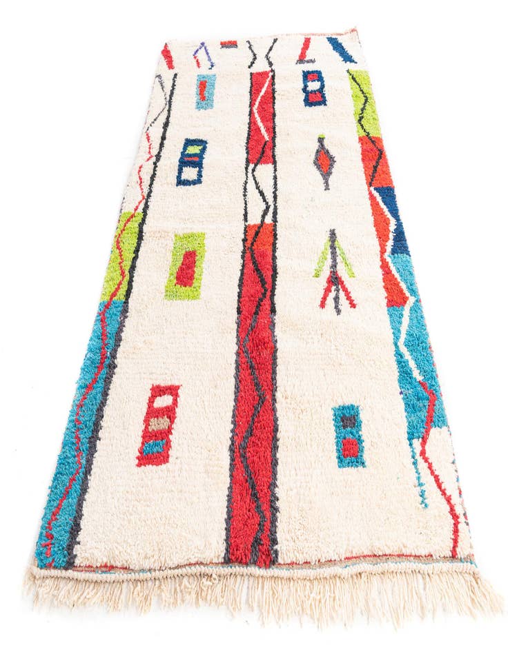 Detail image of  5' x 8' 2  Hand Knotted Moroccan Wool Rug