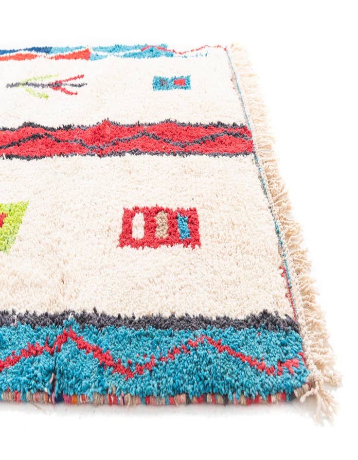 Detail image of  5' x 8' 2  Hand Knotted Moroccan Wool Rug