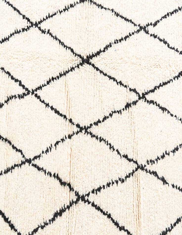Detail image of  6' 5 x 9' 5  Hand Knotted Moroccan Wool Rug