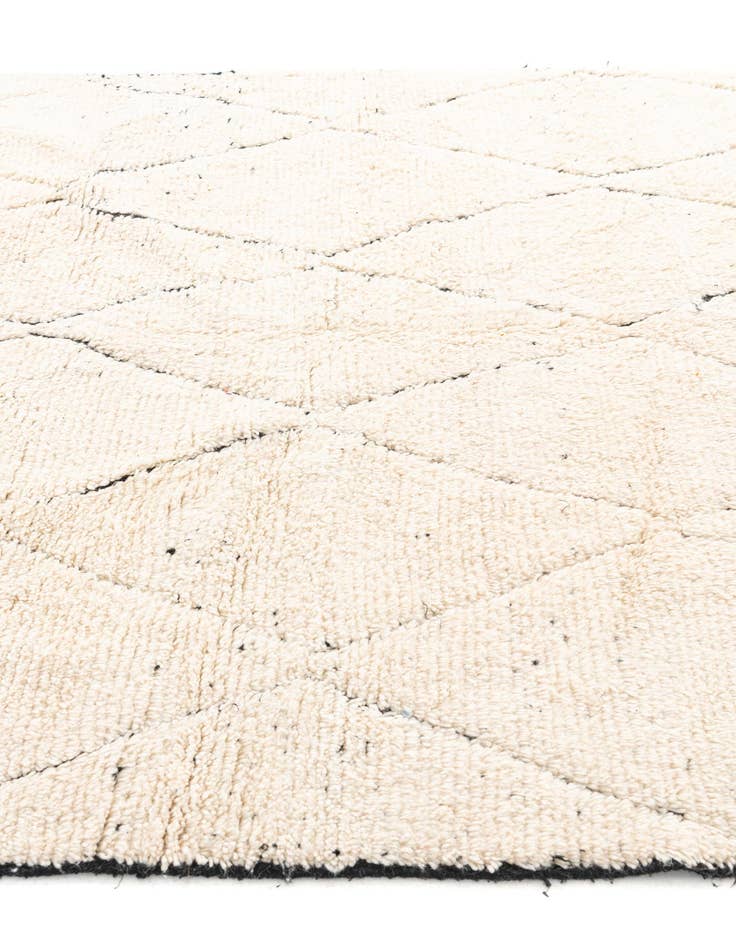 Detail image of  6' 8 x 9' 5  Hand Knotted Moroccan Wool Rug