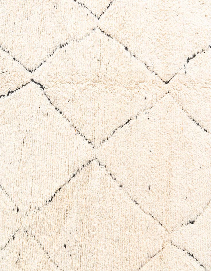 Detail image of  6' 8 x 9' 5  Hand Knotted Moroccan Wool Rug