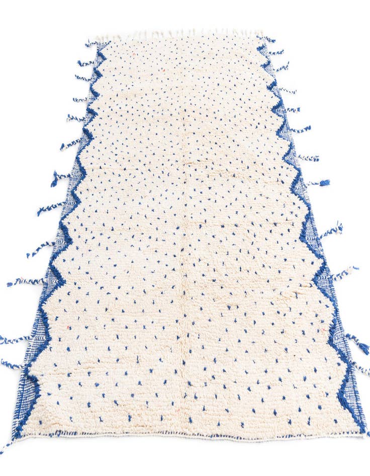 Detail image of  5' 4 x 8' 7  Hand Knotted Moroccan Wool Rug