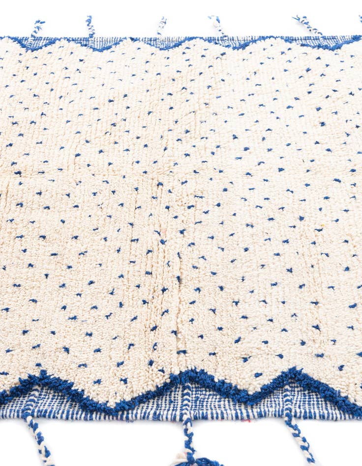 Detail image of  5' 4 x 8' 7  Hand Knotted Moroccan Wool Rug