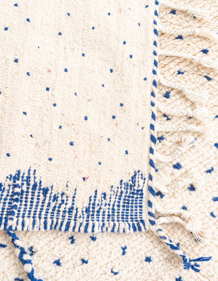 Detail image of  5' 4 x 8' 7  Hand Knotted Moroccan Wool Rug