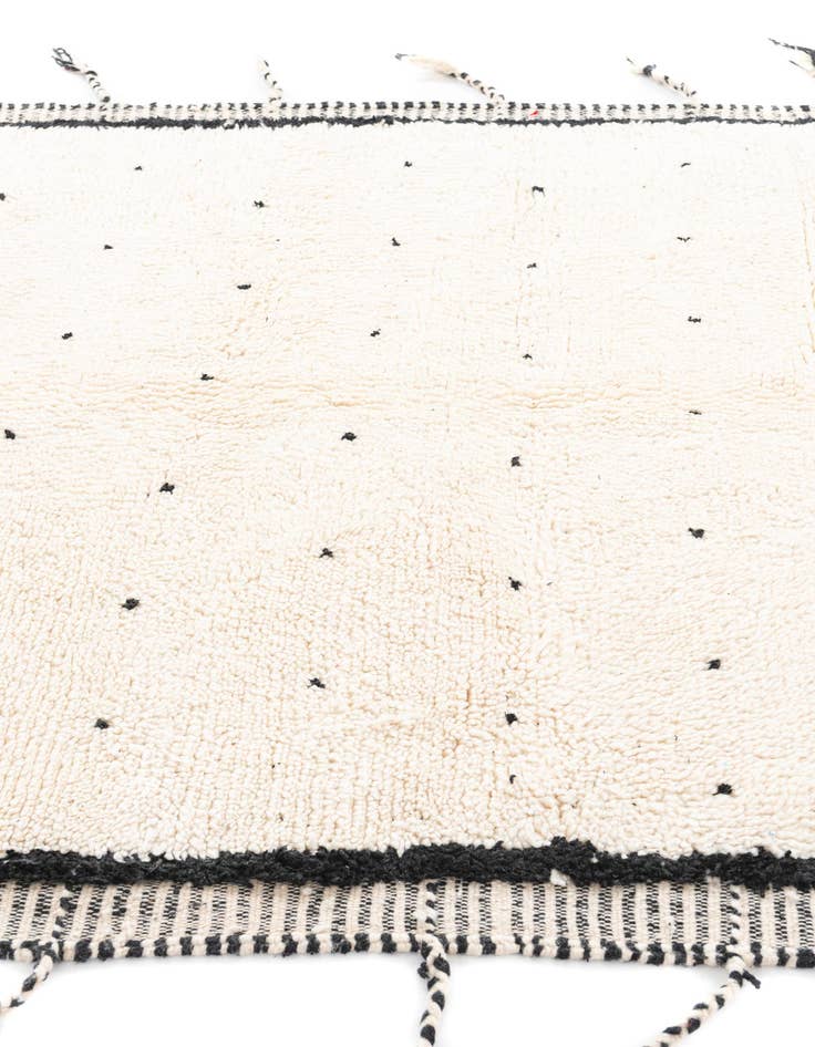 Detail image of  5' 3 x 9'  Hand Knotted Moroccan Wool Rug