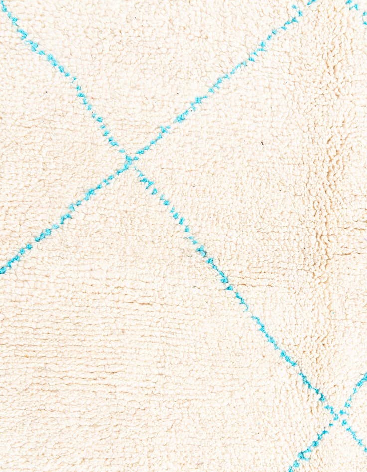 Detail image of  5' 2 x 8'  Hand Knotted Moroccan Wool Rug