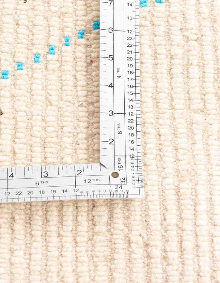 Detail image of  5' 2 x 8'  Hand Knotted Moroccan Wool Rug