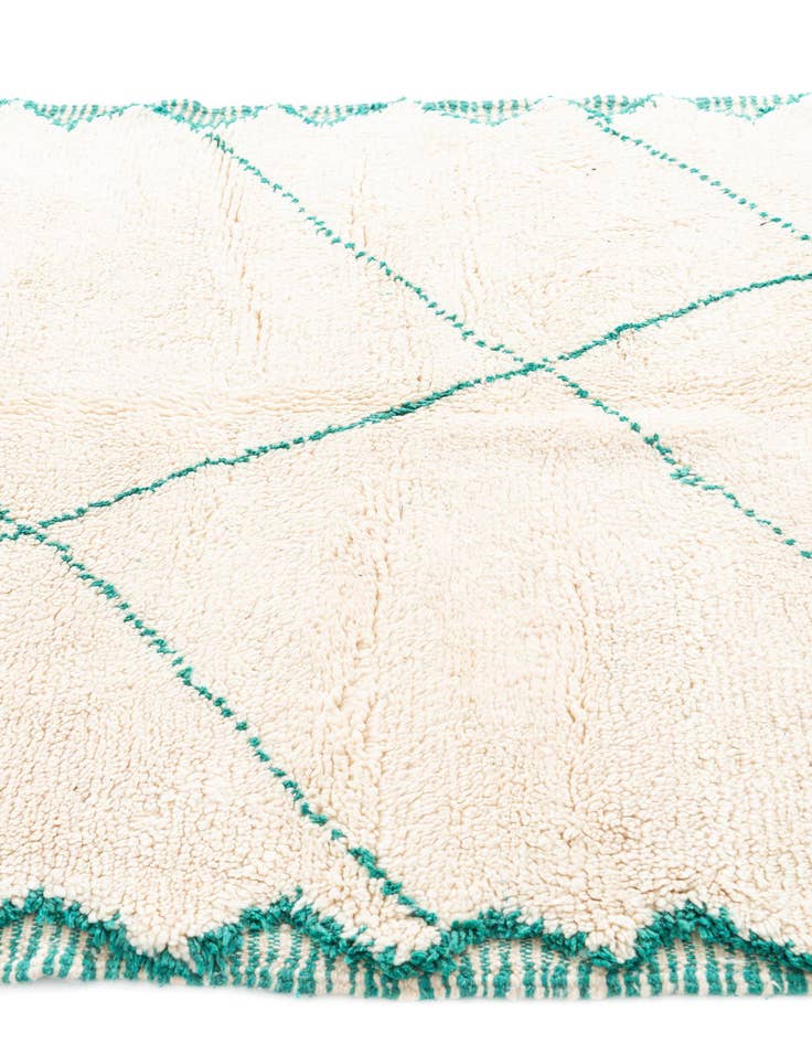 Detail image of  5' 3 x 8' 7  Hand Knotted Moroccan Wool Rug