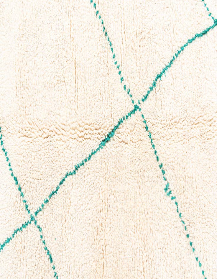 Detail image of  5' 3 x 8' 7  Hand Knotted Moroccan Wool Rug