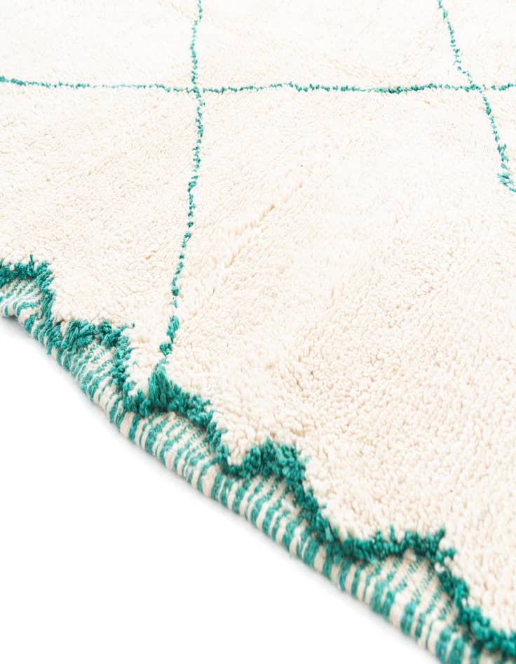 Detail image of  5' 3 x 8' 7  Hand Knotted Moroccan Wool Rug