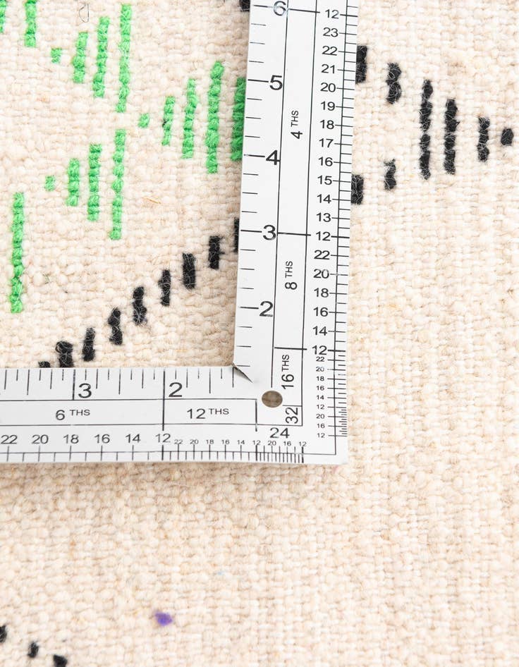 Detail image of  6' 5 x 9' 4  Hand Knotted Moroccan Wool Rug