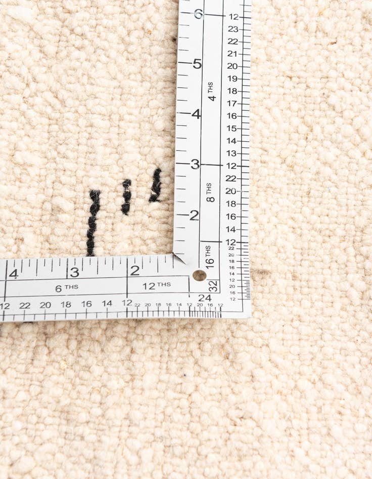 Detail image of  5' x 7'  Hand Knotted Moroccan Wool Rug