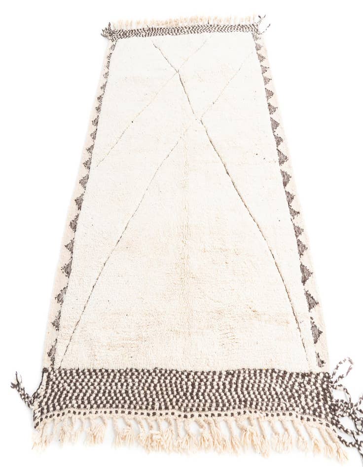 Detail image of  5' 7 x 8' 4  Hand Knotted Moroccan Wool Rug