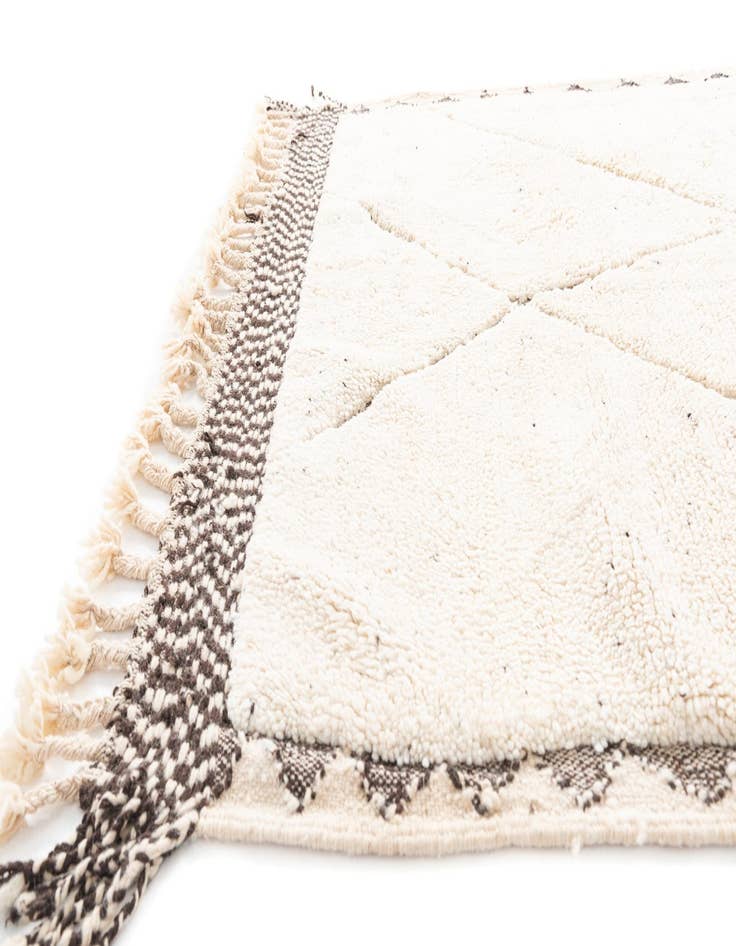 Detail image of  5' 7 x 8' 4  Hand Knotted Moroccan Wool Rug