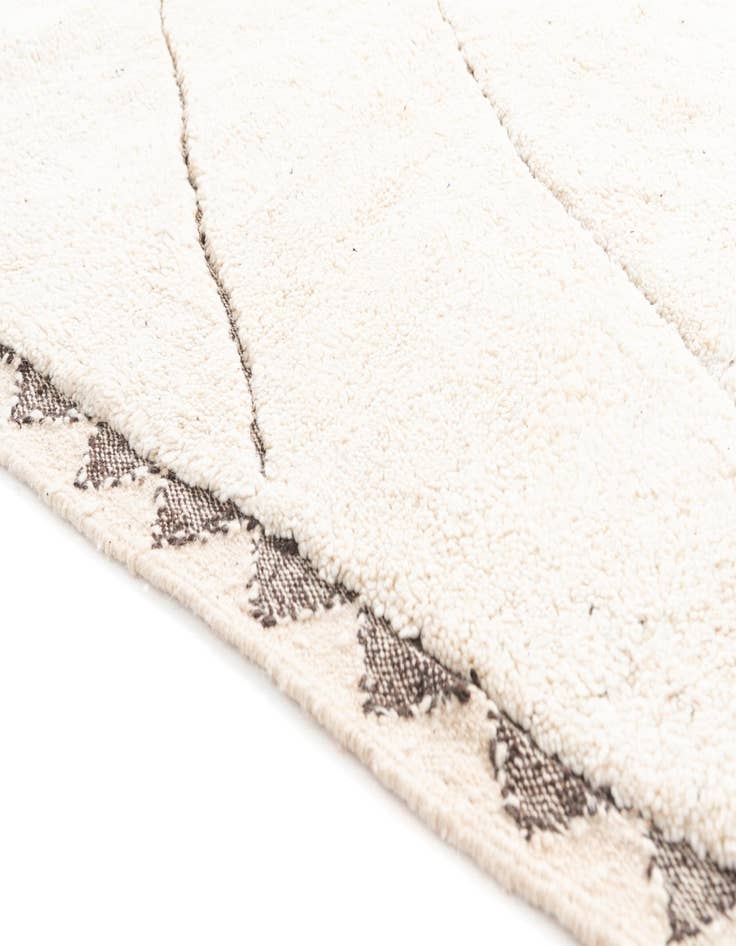 Detail image of  5' 7 x 8' 4  Hand Knotted Moroccan Wool Rug