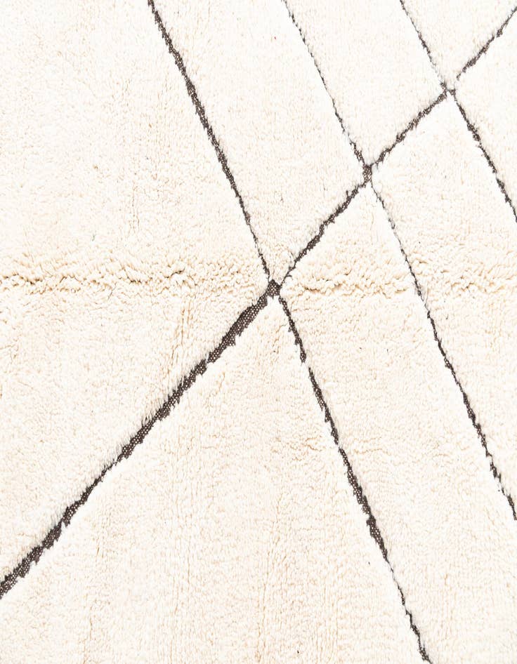 Detail image of  5' 5 x 8' 7  Hand Knotted Moroccan Wool Rug