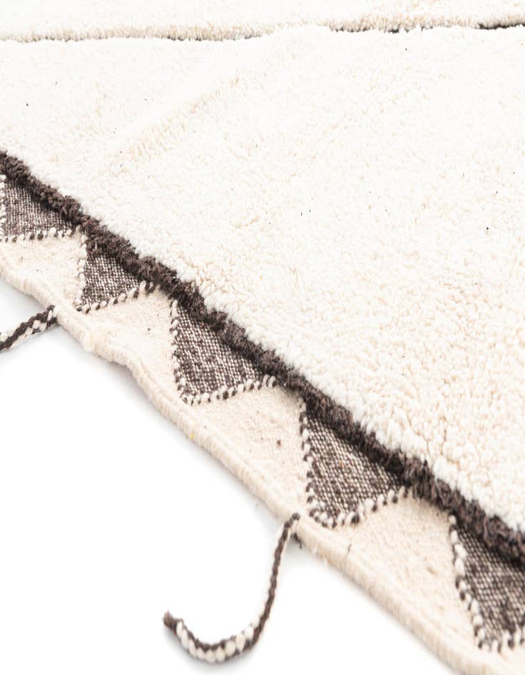 Detail image of  5' 5 x 8' 7  Hand Knotted Moroccan Wool Rug