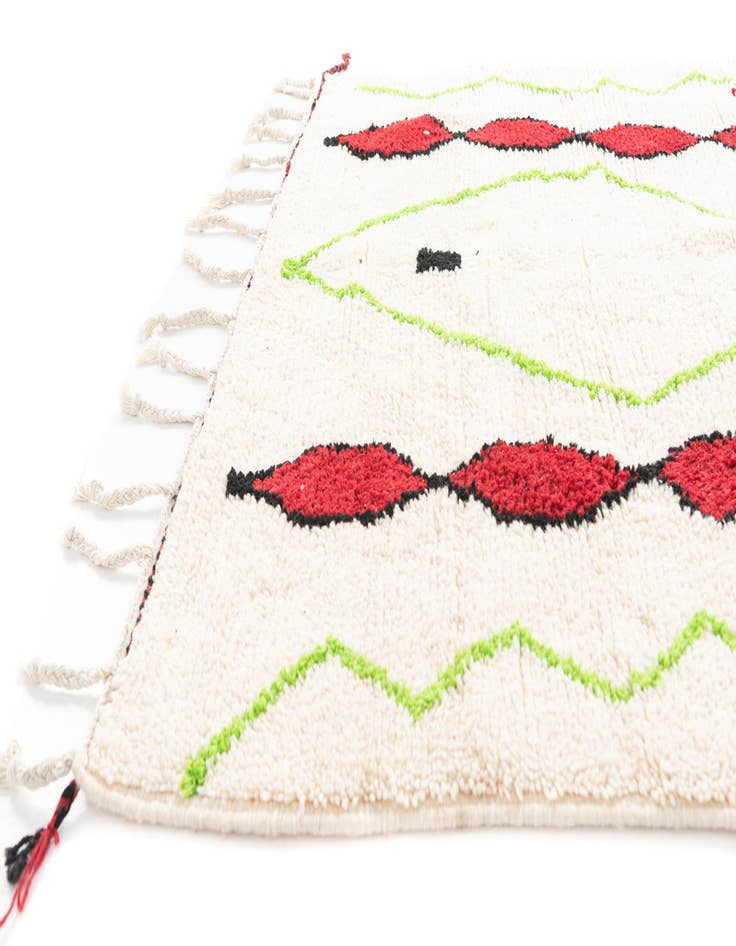 Detail image of  5' x 8' 5  Hand Knotted Moroccan Wool Rug