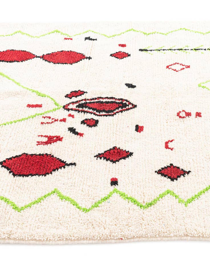 Detail image of  5' x 8' 5  Hand Knotted Moroccan Wool Rug