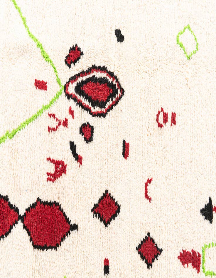Detail image of  5' x 8' 5  Hand Knotted Moroccan Wool Rug
