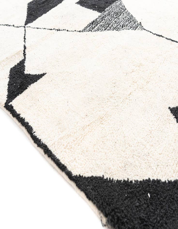 Detail image of  6' 10 x 9' 7  Hand Knotted Moroccan Wool Rug