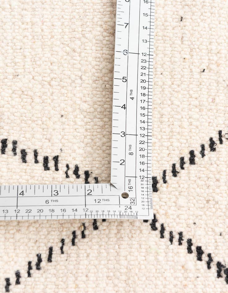 Detail image of  6' 10 x 9' 7  Hand Knotted Moroccan Wool Rug