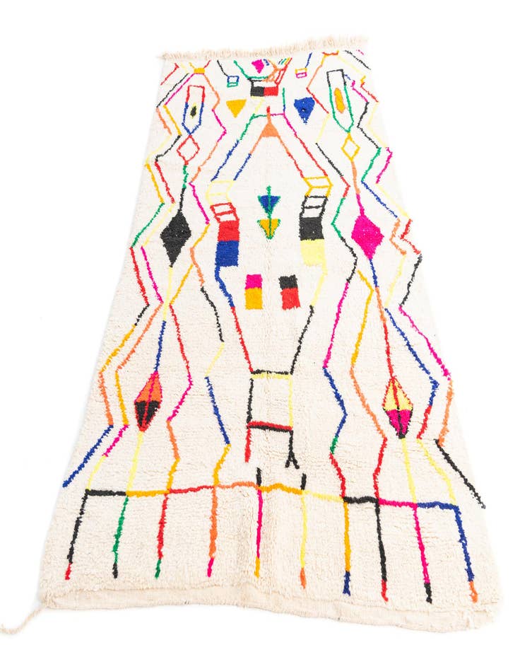 Detail image of  5' x 8' 3  Hand Knotted Moroccan Wool Rug