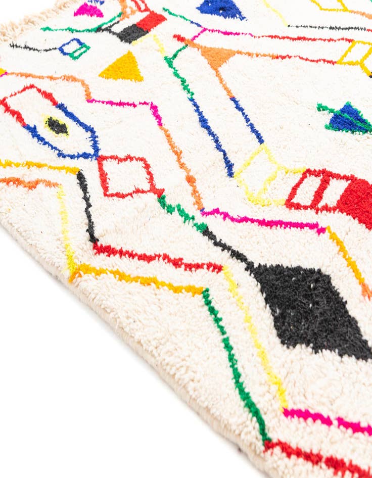 Detail image of  5' x 8' 3  Hand Knotted Moroccan Wool Rug