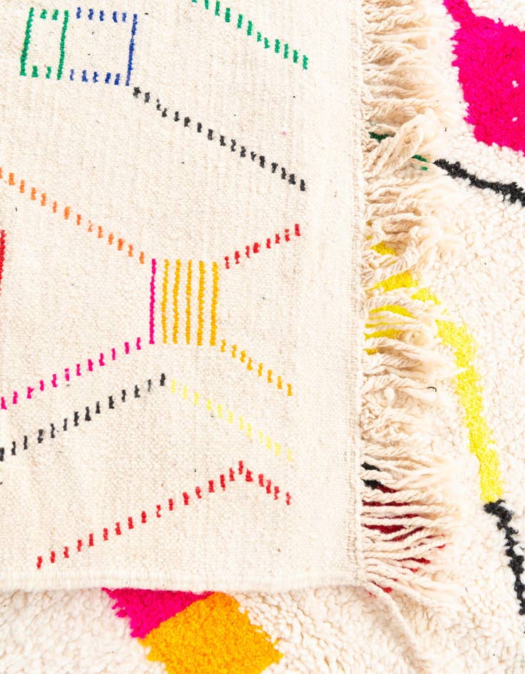 Detail image of  5' x 8' 3  Hand Knotted Moroccan Wool Rug