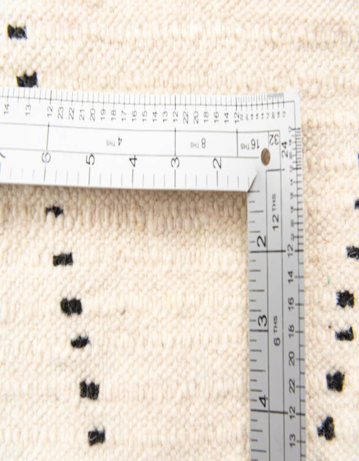 Detail image of  4' 9 x 8'  Hand Knotted Moroccan Wool Rug