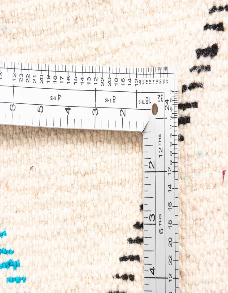 Detail image of  4' 10 x 6' 8  Hand Knotted Moroccan Wool Rug