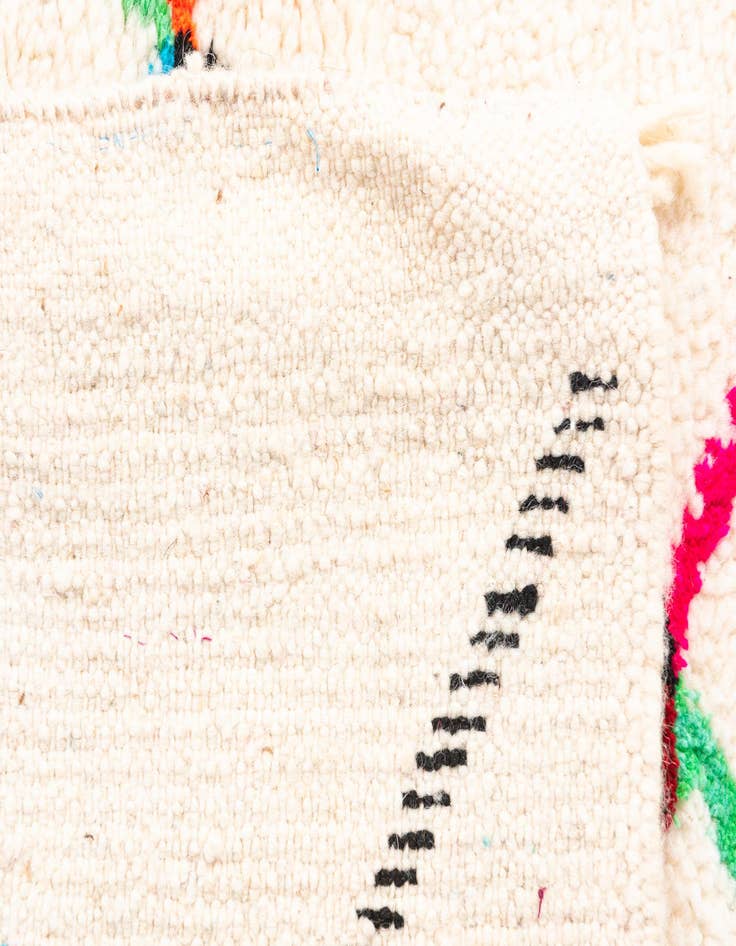 Detail image of  4' 10 x 6' 8  Hand Knotted Moroccan Wool Rug