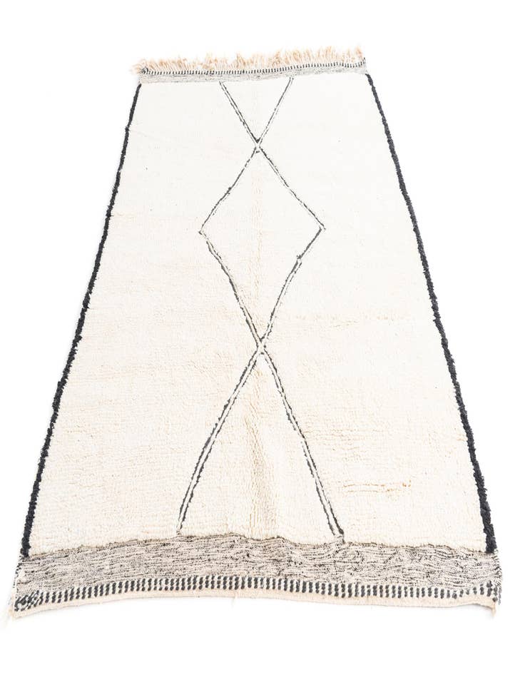 Detail image of  5' 5 x 7' 10  Hand Knotted Moroccan Wool Rug